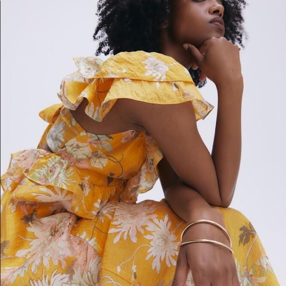 H&M Floral Yellow Maxi Dress - Picture 11 of 12